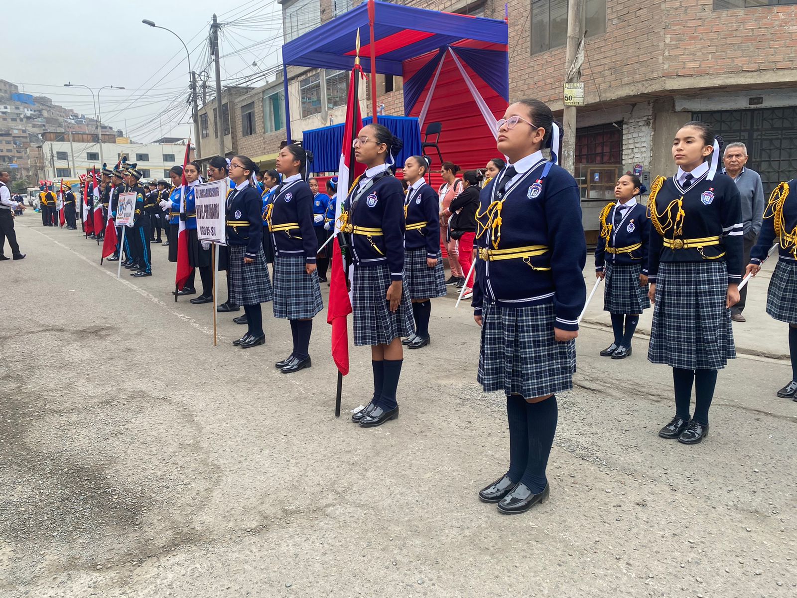 Estudiantes en la marcha